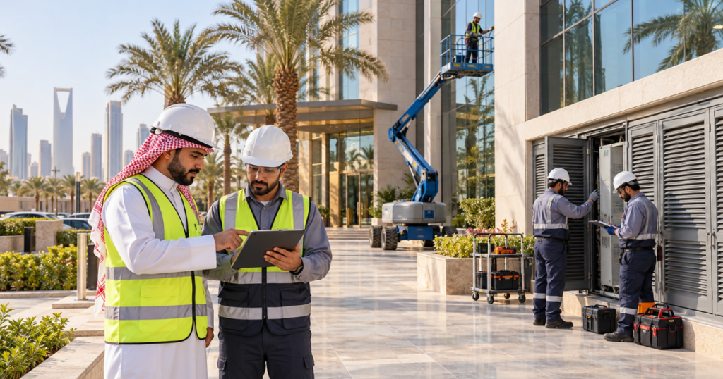 Building Maintenance in Riyadh Compare Contract Scope, Response, and Reports